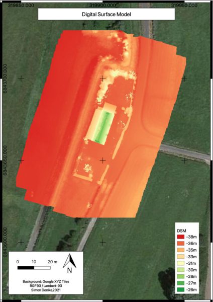 Map 2: Digital surface Model.